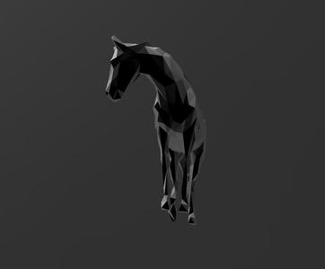 Horse A5 - Low Poly - Excellent Design - Decor