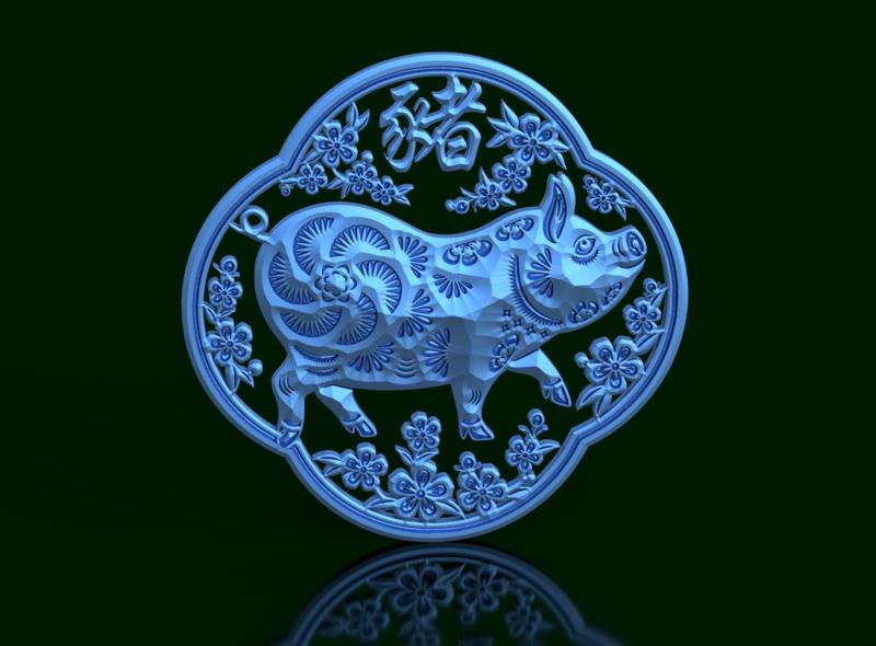 Pig - Chinese Calendar - Prosperity and Good Wishes