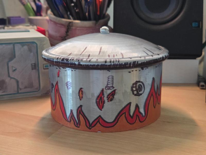 A Cooking Pot Deck Box - 100 Card Commander