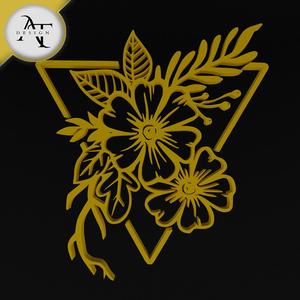 Flowers - Line Art - 2D Wall Art Decor