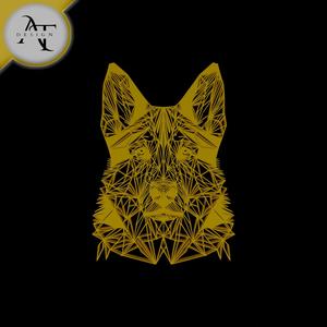 Dog - Geometric - 2D Wall Art Decor