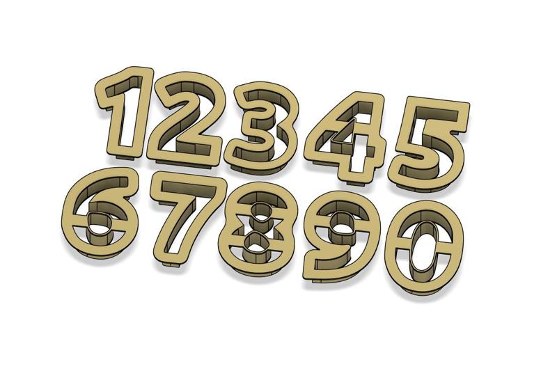 number cookie cutters