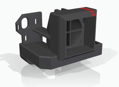 Satsana_Ender-3 V2_4020_5015_Fan_Duct_X
