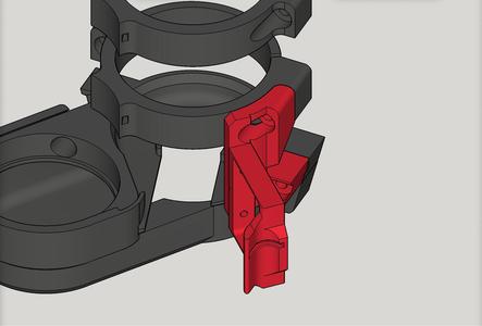 LowRider 3 CNC - Add-on - Drag Knife Holder - designed for LR3 Dust Shoe (v2.1)