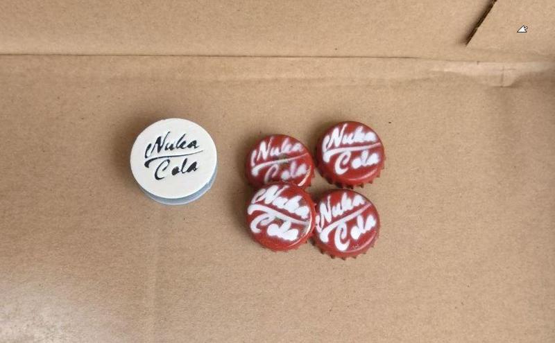 Nuca Cola Bottle Cap Stencil Spray Paint