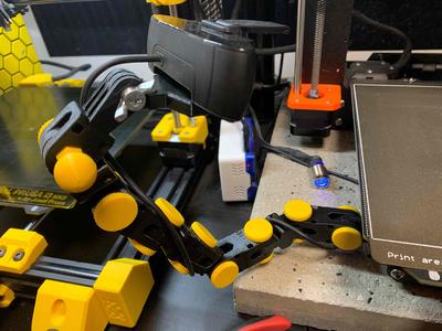 Articulating Camera Mount with GoPro and 2040/3030 ends