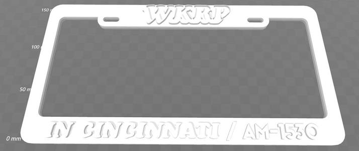 WKRP - In Cincinnati, License Plate Frame