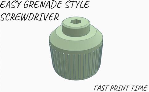 grenade style screwdriver