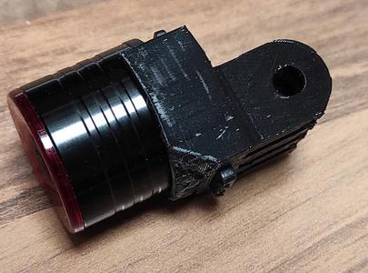 GoPro Halterung für das günstige Mini China Rücklicht von AliExpress