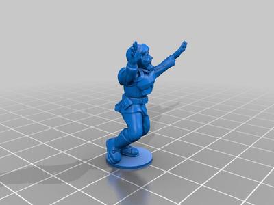 Private Johann - Fleeing Infantryman (easier print)