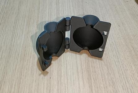 Rooting ball - print in place hinges and lock