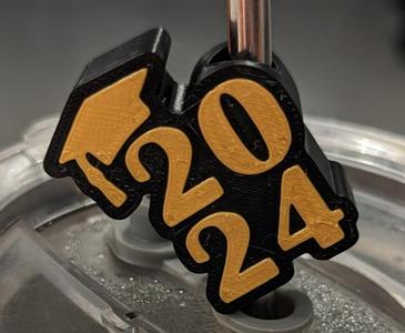 2024 Graduation Straw topper 2 color