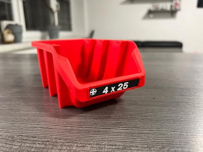 labels for boxes (screws)