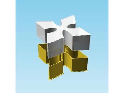 Shuriken 0033, nestable box (v2)