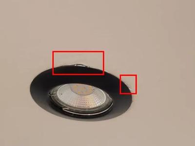 Recessed ceiling spotlight diameter extension