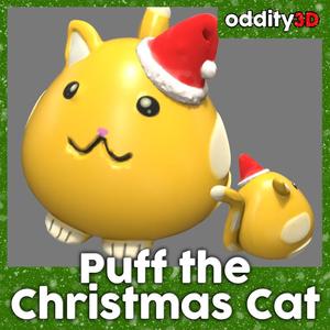 Puff the Christmas Cat Decoration - No support