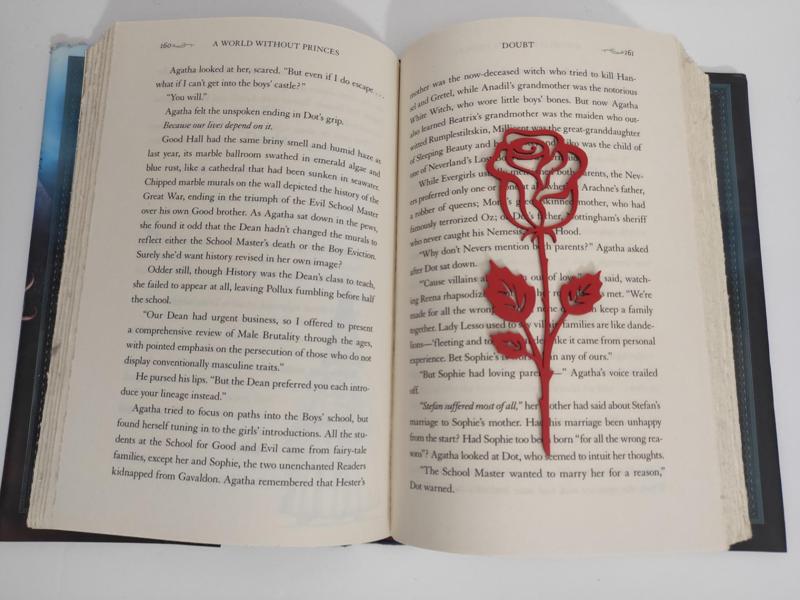 Rose Silhouette Bookmark or Décor