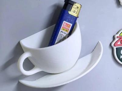 Half a Cup Fridge Magnets