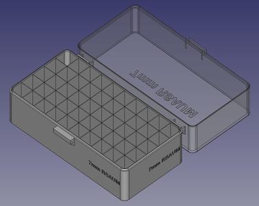 7mm RSAUM, Spring Latch, PIP Hinge Modular Ammo Box
