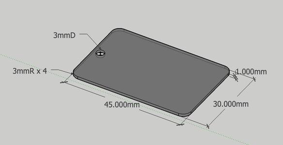 Stainless steel plate cut sample