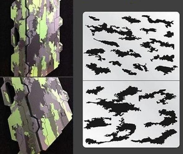 Stripe Camo Stencil (works with spray paint)