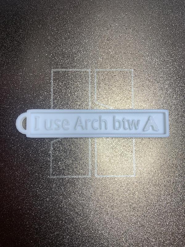 linux arch schlüssel anhänger