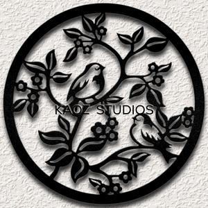 birds wall art bird wall decor 2d animal nature decoration for spring