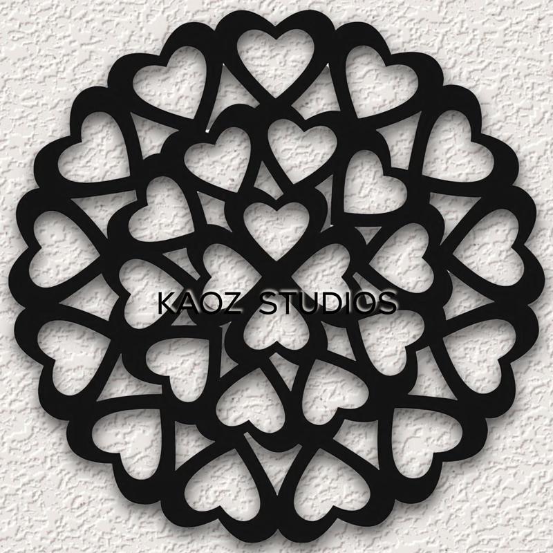 hearts wall art geometric wall decor love decoration