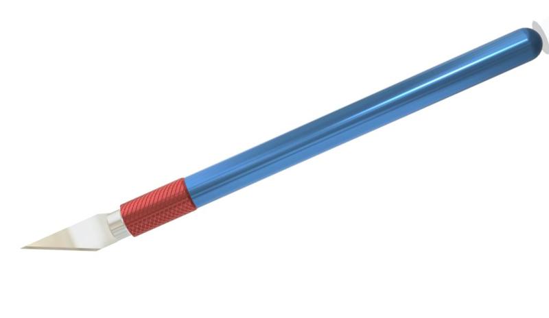 Цанговый нож для моделизма (скальпель со сменными лезвиями) Ver.2.