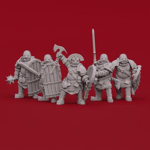 Pig Orcs Soldiers Group 1-2-3