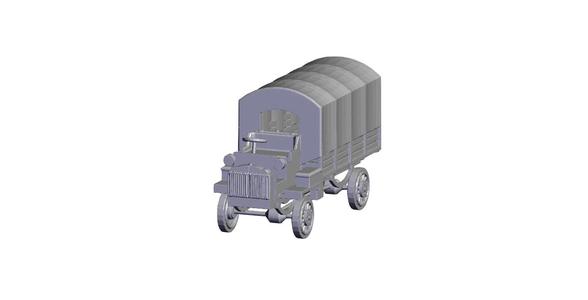 1/87 Scale FWD B 3-Ton 1917 US Army Truck with Cov.stl