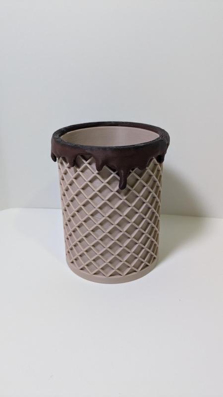 Waffle Cone Soda Can Sleeve (koozie)