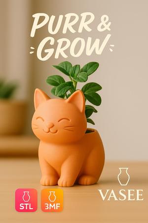 Cat Planter – Cute Kitty Flower Pot