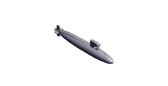1/2400 Scale USS Barbel Class Submarine SS-580.stl