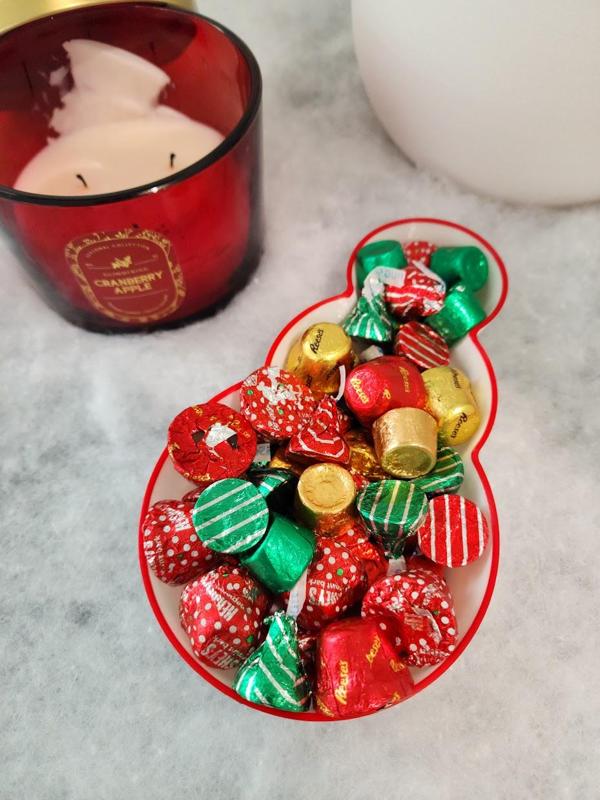 Christmas Snowman Candy Dish