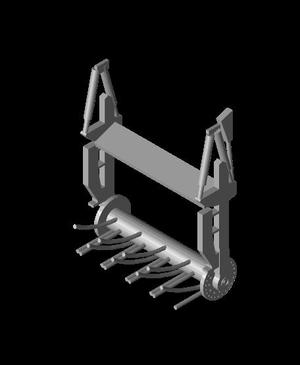 1/48 Scale Crab Frail for Sherman Tank.stl