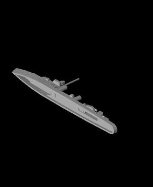 1250 Scale USS Benson Class Destroyer.stl