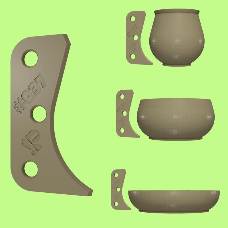 Pottery rib tool #037