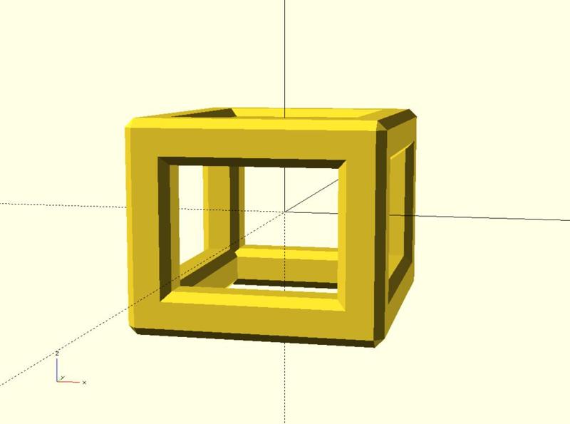 Parametric Box Frame (with chamfered beams)