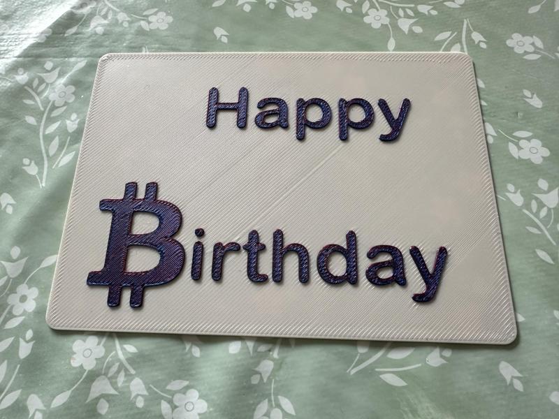Happy Birtday Bitcoin Card