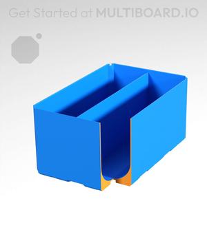 2x3x1.5 - Full Curved - Divided Bin - Multibin Insert