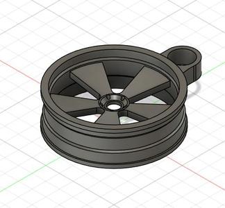 Rim Keychain_5 Spoke