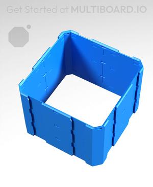 2x2x1.5 - Full Multipoint Rail - Pop-In Multibin Shell Extension