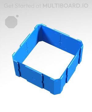 2x2x1 - Full Multipoint Rail - Pop-In Multibin Shell Extension