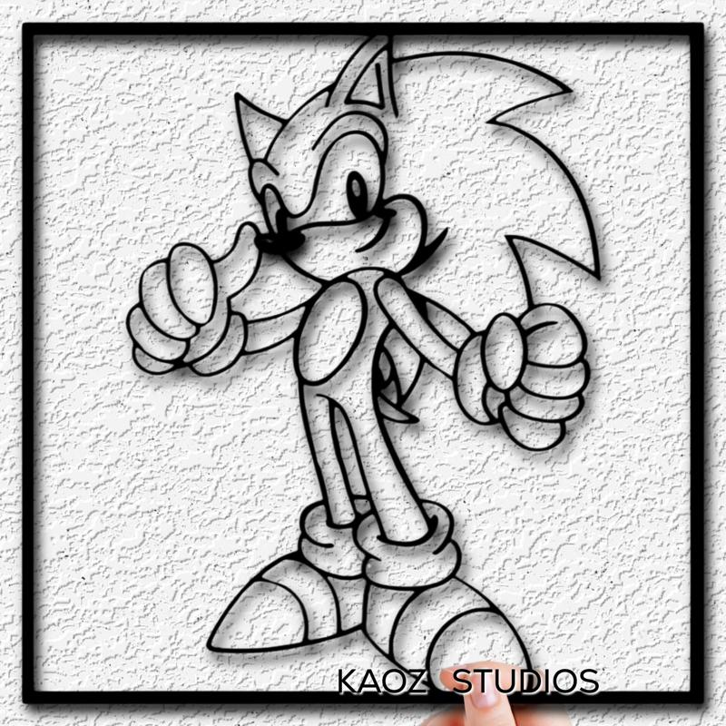 Sonic the Hedgehog wall art 