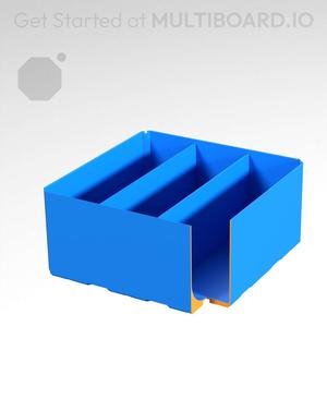 3x3x1.5 - Curved - Divided Bin - Multibin Insert