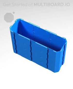 3x1x2 - Full Multipoint Rail - Standard Click-In Multibin Shell Extension