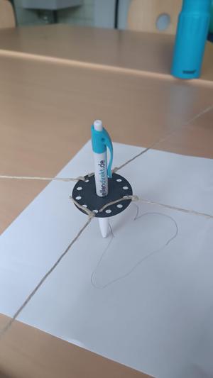 Fadenmaler Teambuildingspiel Kooperationsspiel Stifhalter mit Löchern für Faden