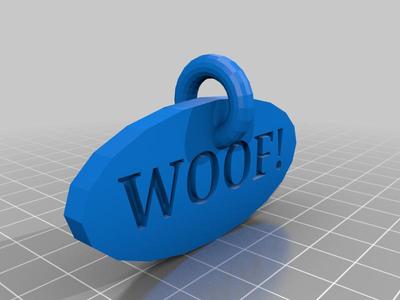 Customizable Word Ornament/Dog Tag