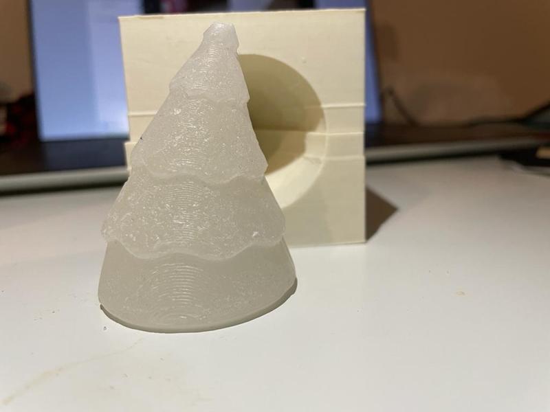 Wax mold for Christmas tree 